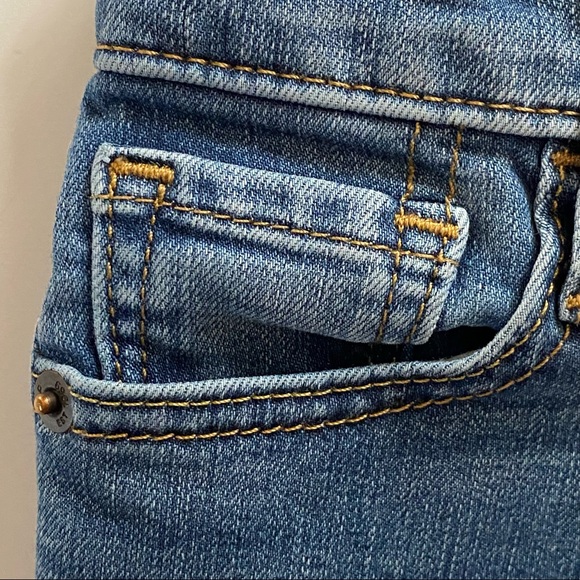 Gap Jeans size 12-18 Months plaid flannel cuffs Denim pants baby boys Gapkids - Picture 6 of 13